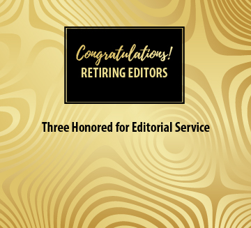 Three Honored for Editorial Service